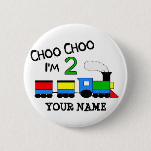 Bóton Redondo 5.08cm Choo Choo eu sou 2! Com TREM