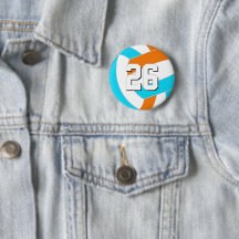 choose ANY team colors w jersey number volleyball