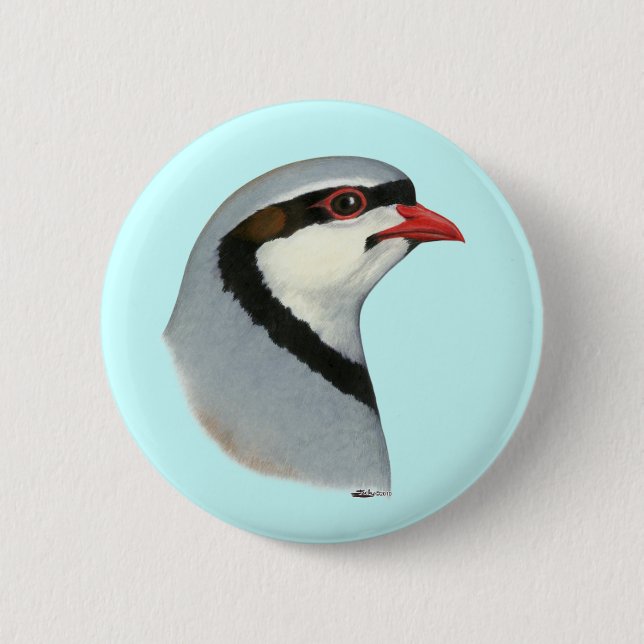 Bóton Redondo 5.08cm Chukar: Cabeça de Partucho (Frente)