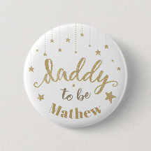 Chuva de Estrelas Douradas Baby Shower Futuro Papa