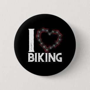 Bóton Redondo 5.08cm Ciclismo de Montanha Bicicleta Eu Amo Pedalar