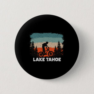 Bóton Redondo 5.08cm Ciclismo de Montanha em Lake Tahoe Pôr do Sol Retr