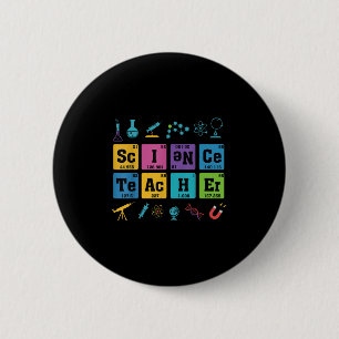 Bóton Redondo 5.08cm Ciência Professor de Química Elementos de Mesa Per