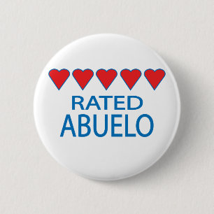 Bóton Redondo 5.08cm Cinco Corações Abuelo