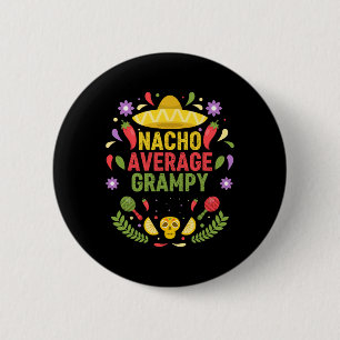 Bóton Redondo 5.08cm Cinco De Mayo Funny Nacho Avô Médio Engraçado