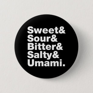 Bóton Redondo 5.08cm Cinco gostos básicos