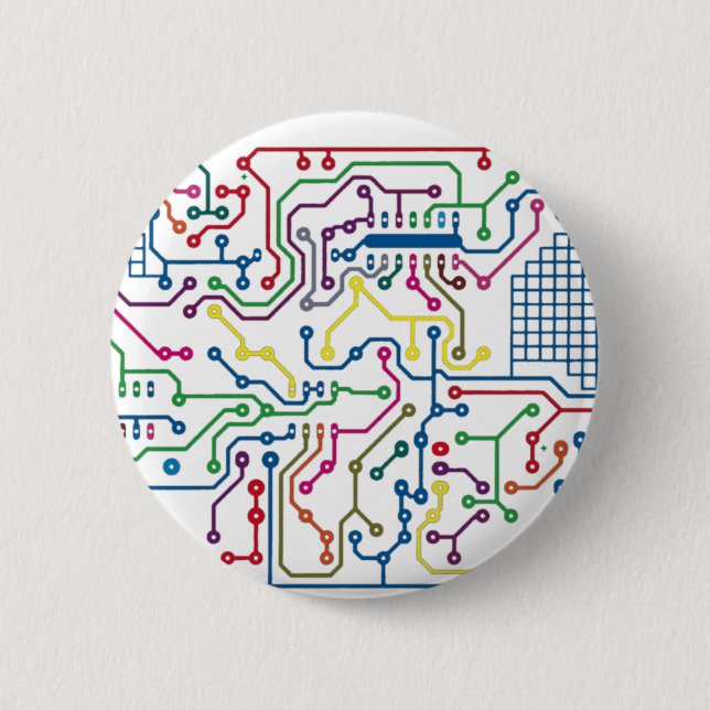 Bóton Redondo 5.08cm Circuito (Frente)