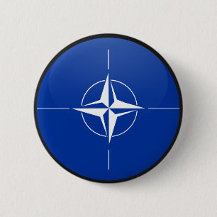 Bóton Redondo 5.08cm Círculo da bandeira da qualidade da OTAN