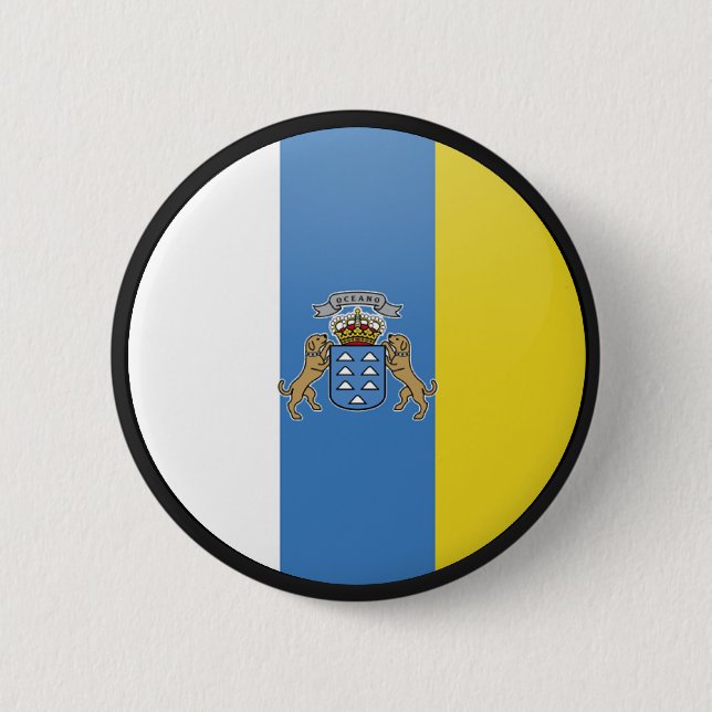 Bóton Redondo 5.08cm Círculo da bandeira da qualidade das Ilhas (Frente)