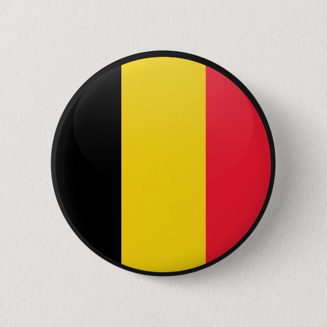 Bóton Redondo 5.08cm Círculo da bandeira da qualidade de Bélgica (Frente)