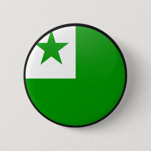 Bóton Redondo 5.08cm Círculo da bandeira da qualidade do esperanto