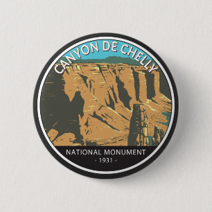 Bóton Redondo 5.08cm Círculo Nacional de Monumento de Canyon De Chelly