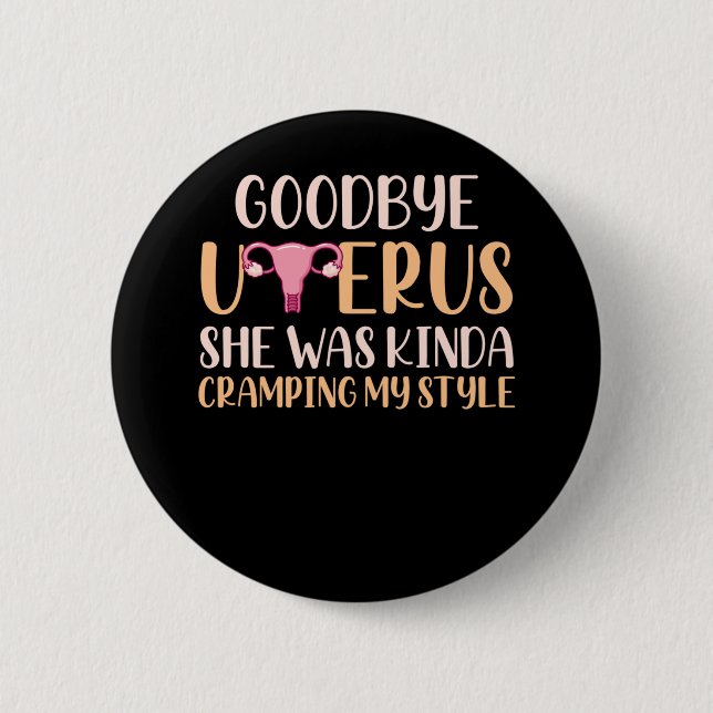 Bóton Redondo 5.08cm Cirurgia Remoção do Útero Recuperação de Histerect (Frente)