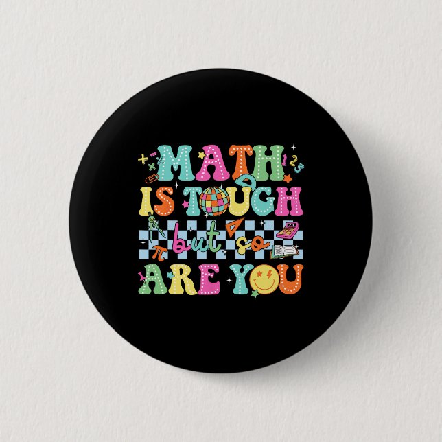 Bóton Redondo 5.08cm Ck De Volta à Escola Professor de Matemática Matem (Frente)