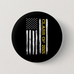 Bóton Redondo 5.08cm Cl De 2025 Mais velho Patriótico Americano Flag Gr