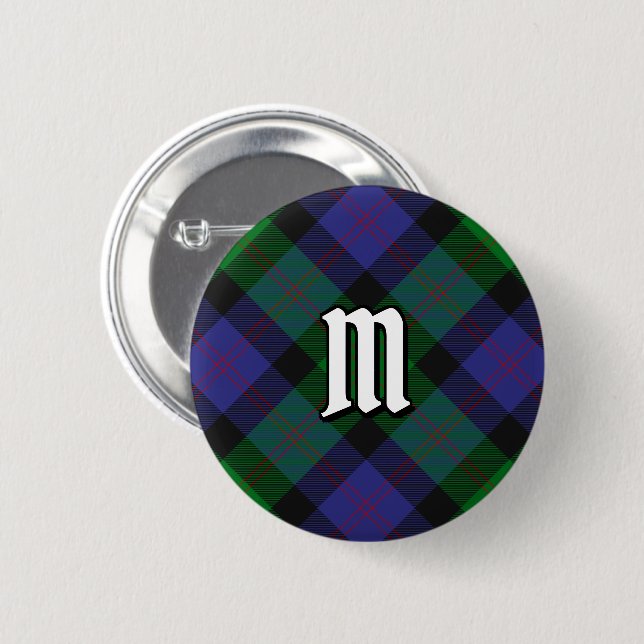 Bóton Redondo 5.08cm Clan Blair Tartan Button (Frente & Verso)