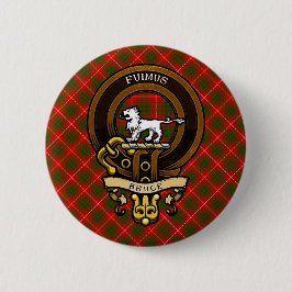 Bóton Redondo 5.08cm Clan Bruce Crachá e Crest escoceses | Casaco de ar