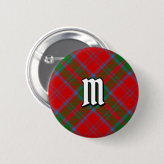 Bóton Redondo 5.08cm Clan Drummond Tartan Button (Frente & Verso)