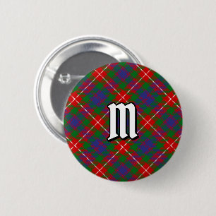 Bóton Redondo 5.08cm Clan Fraser do Botão Lovat Tartan