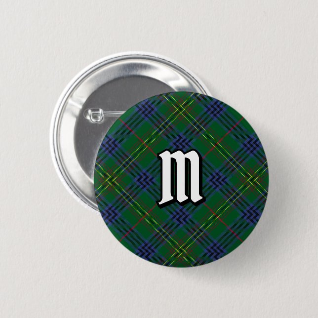 Bóton Redondo 5.08cm Clan Kennedy Tartan Button (Frente & Verso)