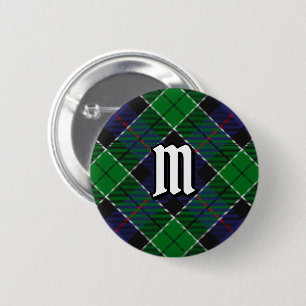 Bóton Redondo 5.08cm Clan Leslie caçando Tartan