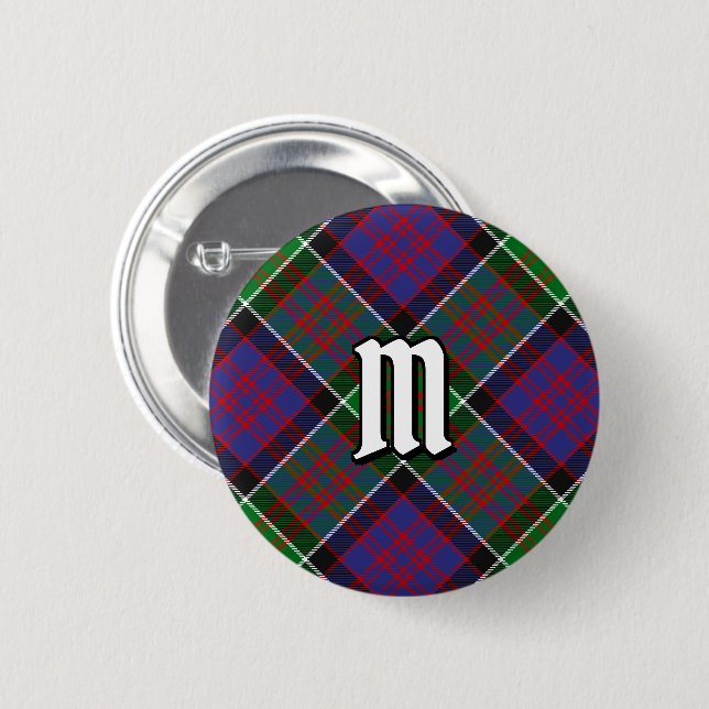 Bóton Redondo 5.08cm Clan MacDonald do Clanranald Tartan Button (Frente & Verso)