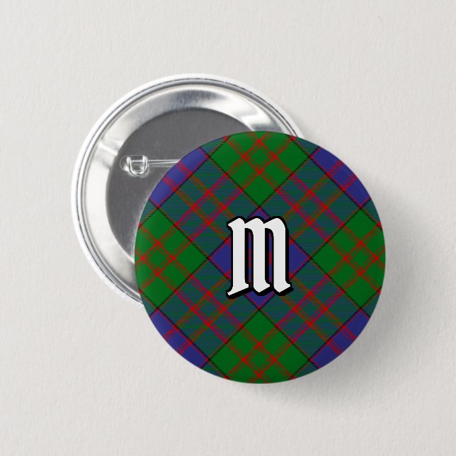 Bóton Redondo 5.08cm Clan MacDonald Tartan Button (Frente & Verso)