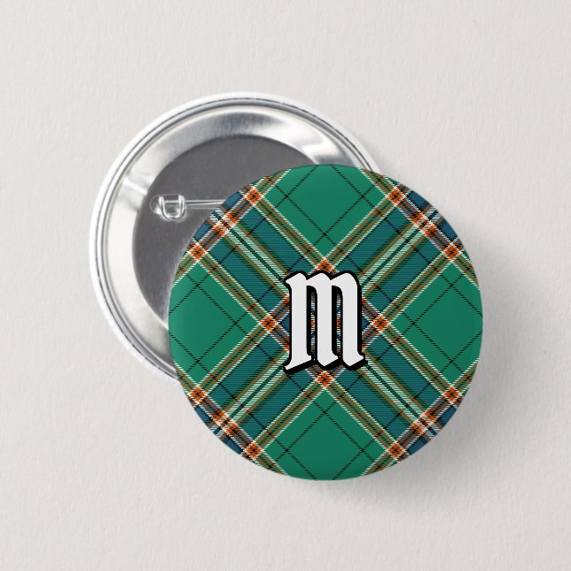 Bóton Redondo 5.08cm Clan MacFarlane Caça Antigo Tartan (Frente & Verso)