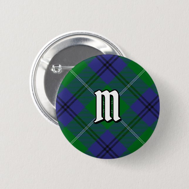 Bóton Redondo 5.08cm Clan Oliphant Tartan Button (Frente & Verso)