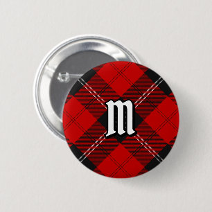 Bóton Redondo 5.08cm Clan Ramsay Red Tartan