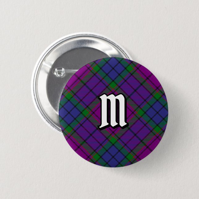 Bóton Redondo 5.08cm Clan Wardlaw Tartan (Frente & Verso)