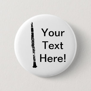 Bóton Redondo 5.08cm Clarinet Personalizado