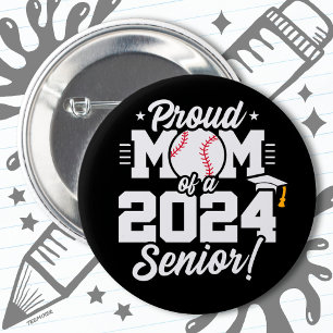 Bóton Redondo 5.08cm Classe de 2024 Graduação Baseball Mãe Mais velho 2