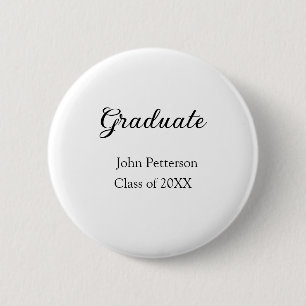 Bóton Redondo 5.08cm Classe de formando de 20XX m de graduação mínima s