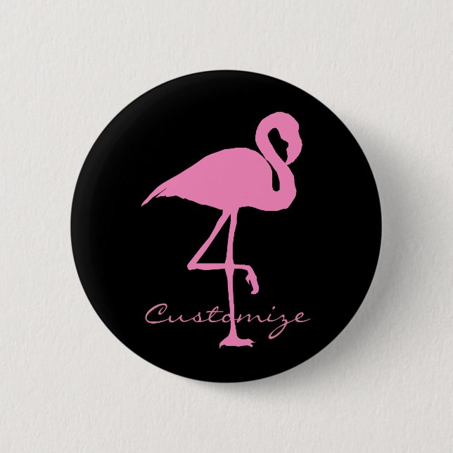 Bóton Redondo 5.08cm Clássico Flamingo Flamingo_Cove Rosa (Frente)