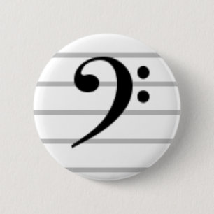 Bóton Redondo 5.08cm Clef baixo