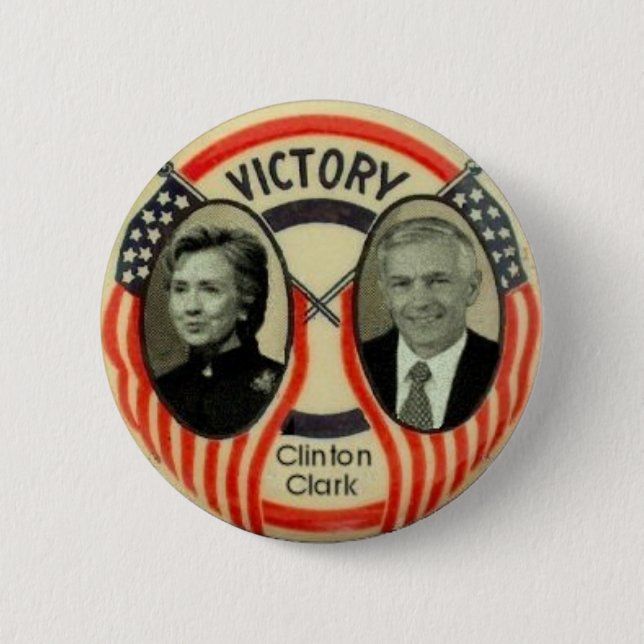 Bóton Redondo 5.08cm Clinton & Clark (Frente)