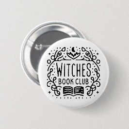 Bóton Redondo 5.08cm Clube de amantes de livros bruxa academia estética
