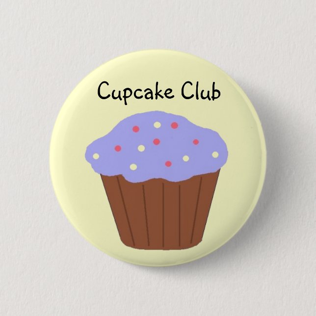 Bóton Redondo 5.08cm Clube de Cupcake (Frente)