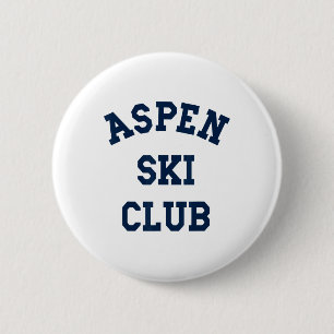 Bóton Redondo 5.08cm Clube de Esqui Aspen Colorado Montanha Viagem Esqu