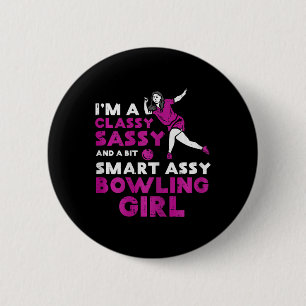 Bóton Redondo 5.08cm Cly Sy Smart Boliche Girl Bowler Meninas