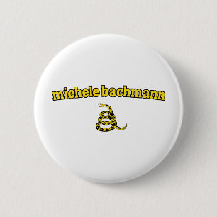 Bóton Redondo 5.08cm Cobra de Michele Bachmann Gadsden