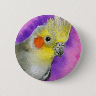 Bóton Redondo 5.08cm Cockatiel do disco
