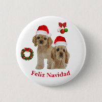 Cocker spaniel Feliz Navidad