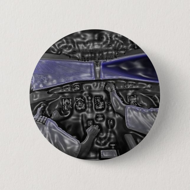 Bóton Redondo 5.08cm Cockpit (Frente)