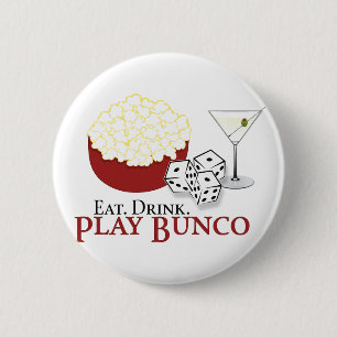 Bóton Redondo 5.08cm Cocktail Bunco Popcorn