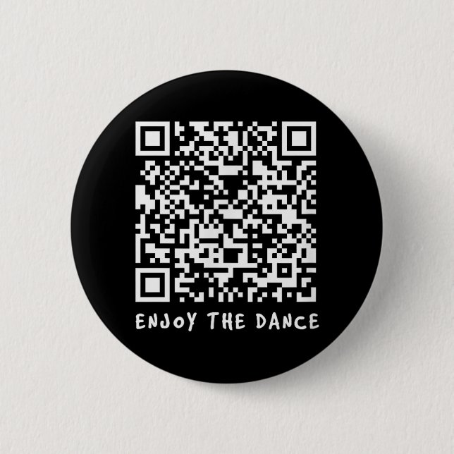 Bóton Redondo 5.08cm Código Interativo Funny Qr Trump Dancing _1 (Frente)