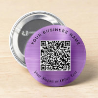 Código QR de Negócios Promocionais Roxo Pino