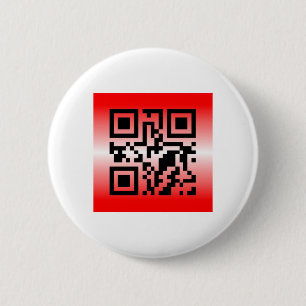 Bóton Redondo 5.08cm Código QR® dizendo: EU TE AMO