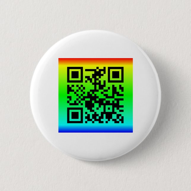 Bóton Redondo 5.08cm Código QR® dizendo: TUDO FICARÁ OK (Frente)